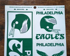 Vintage Philadelphia Eagles Stickers Decals Nfl Football 80s 90s Bumper Sticker