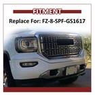 Fits 2016-2019 Gmc Sierra 1500 Front Bumper Skid Plate Valance Protective Chrome