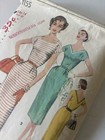 1955 Vintage Simplicity Sewing Pattern 1155 Misses Dress Sz 14 B-32