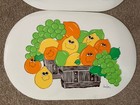 Vintage Nancy Lynn 3 Vinyl Placemats Grannycore Fruits
