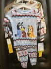 Bluey Bingo 2-piece Cotton Knit Pajama Set Long Sleeve Christmas Holiday 2t