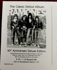 Ramones 40th Anniversary Deluxe Edition The Classic Debut Album 4x6 Post Card