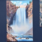 Vintage Yellowstone National Park Lot Of 3 Souvenir  Linen Postcard