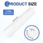 1 Pcs 60mmx60mmx2mm Wall Thickness 407mm Long Clear Acrylic Square Tube