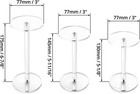 Round Acrylic Display Stand  Premium Clear Round Riser Stands  Set Of 3