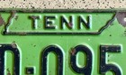 1973 Tennessee Truck License Plate     Original     Rugged Antique Vintage Car Tag