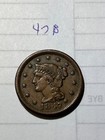 1847   Braided Hair Large Cent   Xf