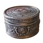 Hanau Silver Johann Kurz Box Portrait Medallions Festoons 3  French Hallmark