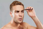 Tweezer Guru Professional Stainless Steel Slant Tip Eyebrow Tweezer  Black