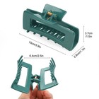 6pcs Soft Silicone Hair Clips Matte Large Non-slip Claw Barrette Thick Thin Hair