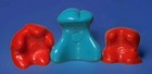 Lot Of 3 Vintage Gogo s Crazy Bones 4407