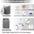 Resin 6 Pcs Gray Bathroom Set Complete With Toothbrush Holder  Lotion Soap Di   