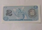 Venezuela Crisp Note 2 Bolivares - October 1989 P-69 Blue   White Free Post