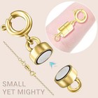 Ohinglt Strong Magnetic Necklace Clasps And Closures gold And Silver Plated Jewe