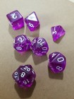 Polyhedral Gaming Dice  7pc Set  d4 6 8 10 12 20    Free Shipping