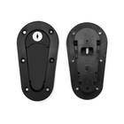 Qwork Universal Racing Hood Pin Latch Lock Kit Black 2 Locks Studs Quick Release