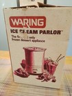 Vintage Nos Waring Ice Cream Parlor Cf520-1 White Dessert Maker New In Box