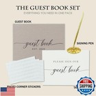 Gooji 2025 Linen Wedding Guest Book For Your Wedding Reception - Simply Elega