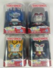 Lot Of 4 Mighty Muggs Transformers Optimus  Megatron  Bumblebee   Starscream 4 