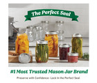 Wide Mouth Quart 32oz  Glass Mason Jars With Lids And Bands  12 Count