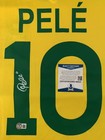 Pele Signed Brazil Jersey Yellow  10 Xl     Beckett Certified Bas Coa