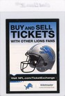 2010 Detroit Lions Pocket Season Schedule Calvin Johnson Nfl Hof Nice Crisp
