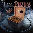 Prestige Import Group Chalet Small Cigar Humidor  black 