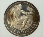 Barbados - 10 Dollars - 1973fm Ngc Pf 68 Ultra Cameo