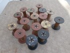 16 Vintage Duplan Silk Corp Sewing Weaving Empty Wooden Spools