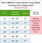 Men s Stretch Cargo Shorts With Belt     Comfortable  Durable   Tailored Fit