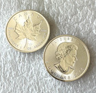 2018 Silver  5 Silver Canadian Maple Leaf 1 Oz Incuse Design Coin