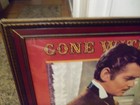 Antique Gone With The Wind Reprint Scarlet Rhett Framed Movie Poster Really Nice