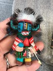 4 Jemez Pueblo Polymer Clay Eagle Badger Cow Kachina Ornaments Signed Elsie  95
