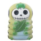Furrybones Inch Skeleton In A Caterpillar Costume Holding A Leaf Figurine New