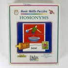 Lot Of 2 Didax Basic Skills Puzzles Hand On Phonics Synonym Homonyms Complete