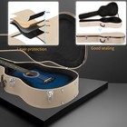     new In Box     classical Guitar Hard Case Pleather  plush Interior 