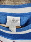 Vintage 80s Trefoil Adidas Striped Sweatshirt Orange And Blue Very Nice   Sz Xl