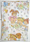Cabbage Patch Kids Twin Flat Sheet Fabric 1983 Vintage 80 s Craft Or Use Guc