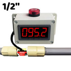 1 2  Intelligent Alarm Flow Sensor Digital Water Flow Velocity Meter Detector