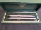 Nos  Cross  Grey    Chrome Ballpoint Pen   0 5mm Mechanical Pencil Set   244105