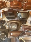 Vintage Leather Camera Cases  Huge Lot Of 40  Most Incomplete  Need To Be Match