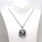 Necklace For Eagles For Super Bowl Lix Pendant Metal   wings Pop Out Version   
