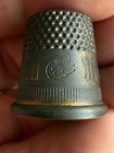 Vintage Brass Metal Sewing Thimble Ez 11 Very Good Condition