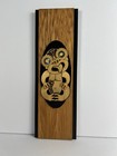 New Zealand M  ori  hei Tiki  Wall Art Made From Rimu Wood   Paua Shell Inlay