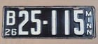Pair 1926 Minnesota Mn License Plates Short 14 3 4 x 5 3 8  B 26 25-115 Minn