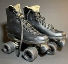 Ridell Sure Grip Classic Roller Skates Vintage  Size 5     black Leather    