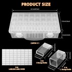 Storage Container  48 Slots Portable Bead Organizer Box With Diamond Art Acce   