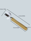 Wooden Handle Can Opener     Durable Stainless Steel Tin Cutter - New