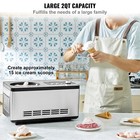 2qt Automatic Ice Cream Maker Yogurt Gelato Machine 3 Modes Lcd Display   Timer