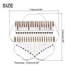 17 Keys Thumb Piano cherry Blossom Portable Finger Piano With Carry Box